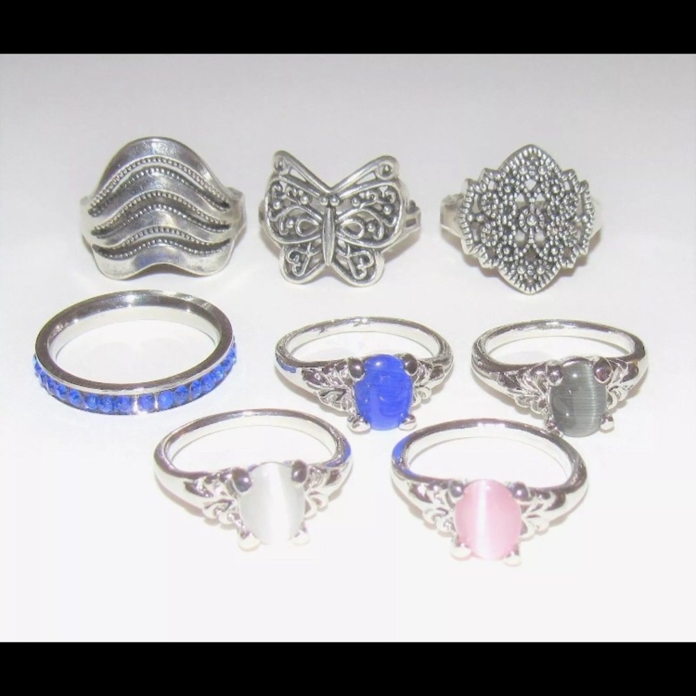 Boho ring set